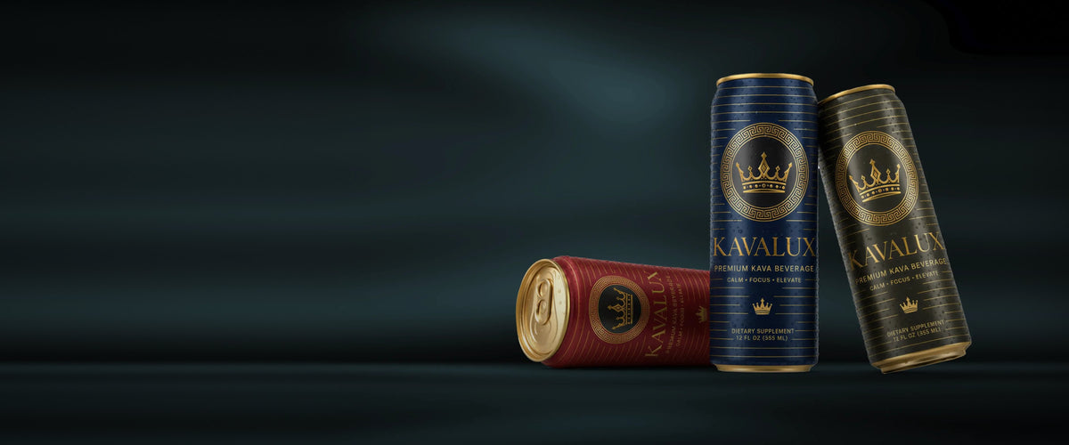 KAVALUX Strawberry Rise, The Daily OG and Blueberry Chill cans